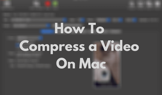compress video on mac for youtube